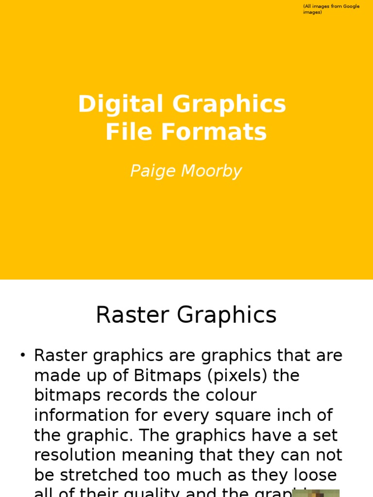 Digital Graphics File Formats Paige Moorby PDF Adobe