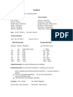 Lectia 6: Adjectivul Posesiv Pronumele Posesiv