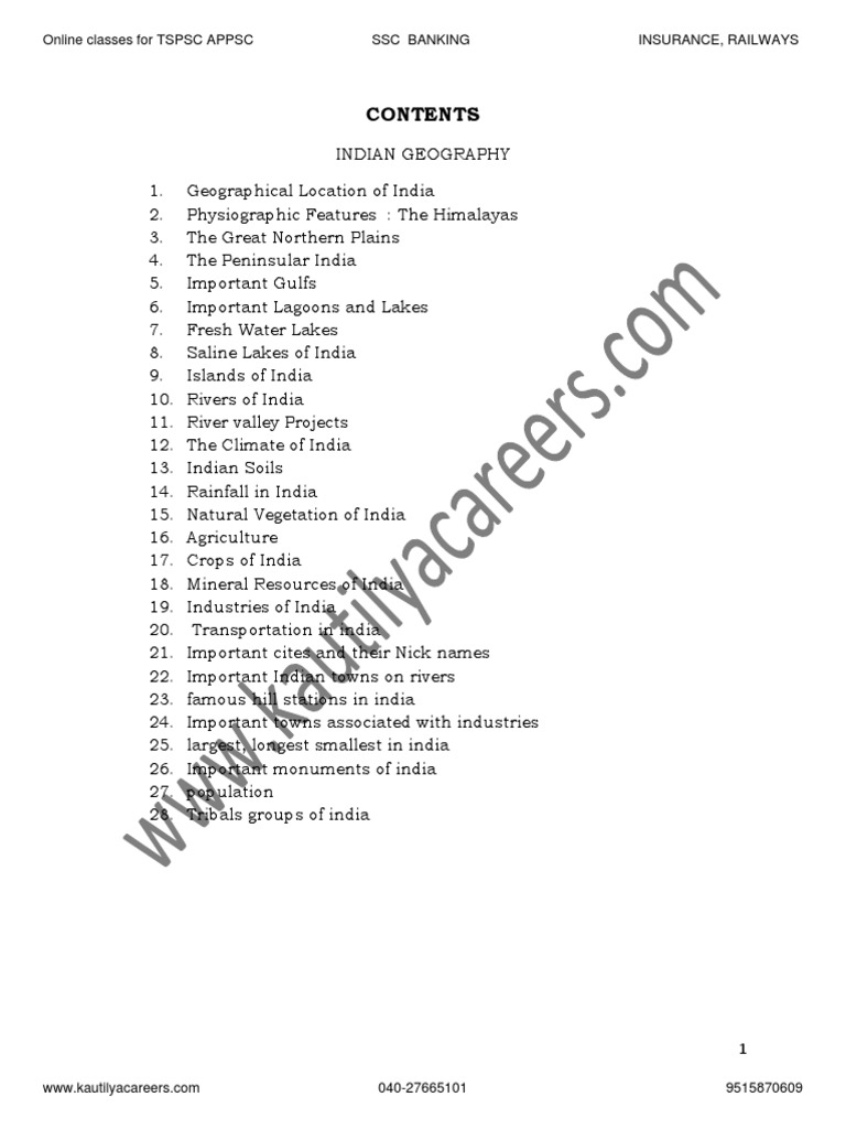 Overview of Indian Geography | PDF | Monsoon | Indus River