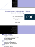 SSVV 10 Model Checking