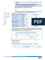 Elastic Bending Continuous Load Verification Example RFEM 5