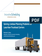 Solving Linehaul Planning Problems For Less-than-Truckload Carriers