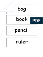 Bag Book Pencil Ruler