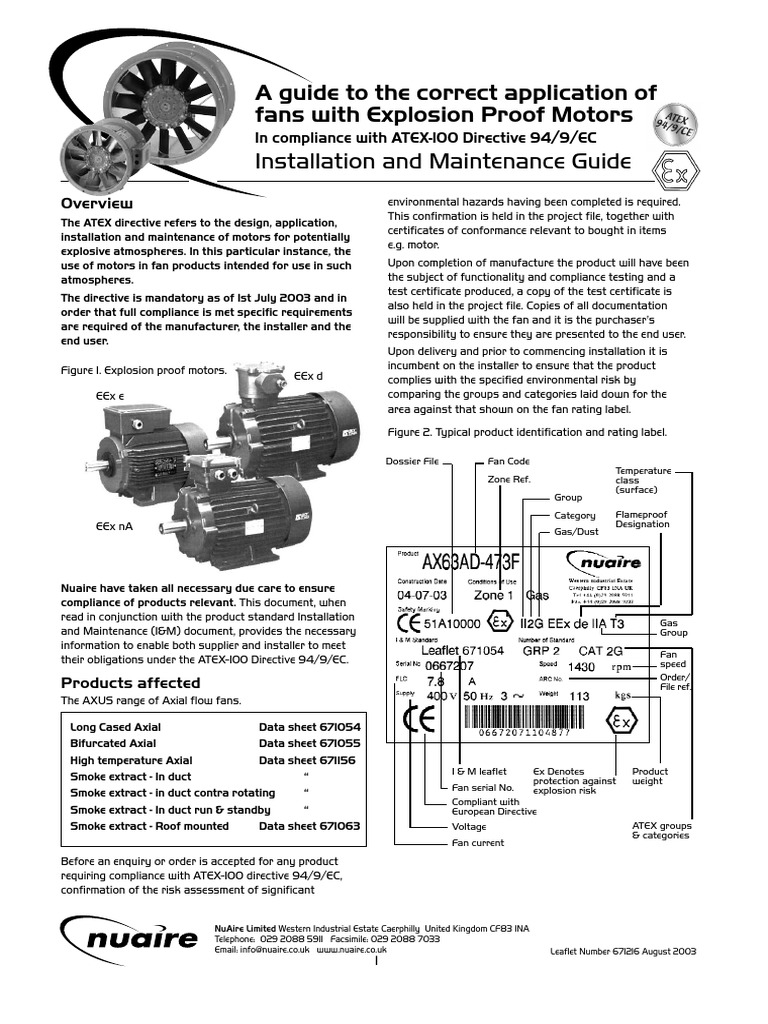 Explosion Proof Motors Technology Engineering