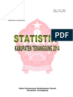 Statistik Kabupaten Temanggung Tahun 2014
