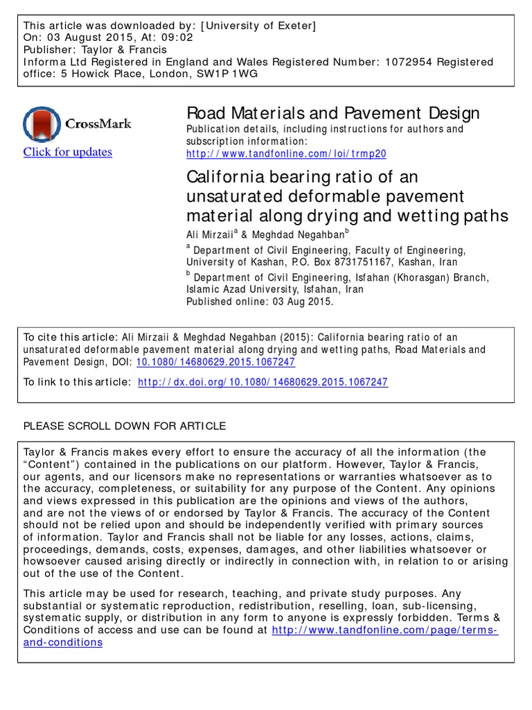 California bearing ratio of an.pdf Hysteresis Soil