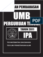 Soal UMB-PT 2011 Dasar, Sains (Pembahasan) PDF