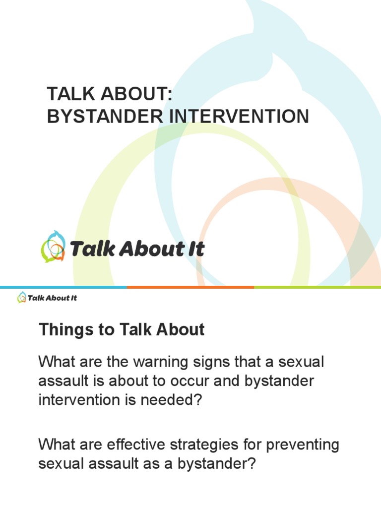 Bystander Intervention for Sexual Assault | PDF