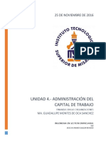 Administración del capital de trabajo