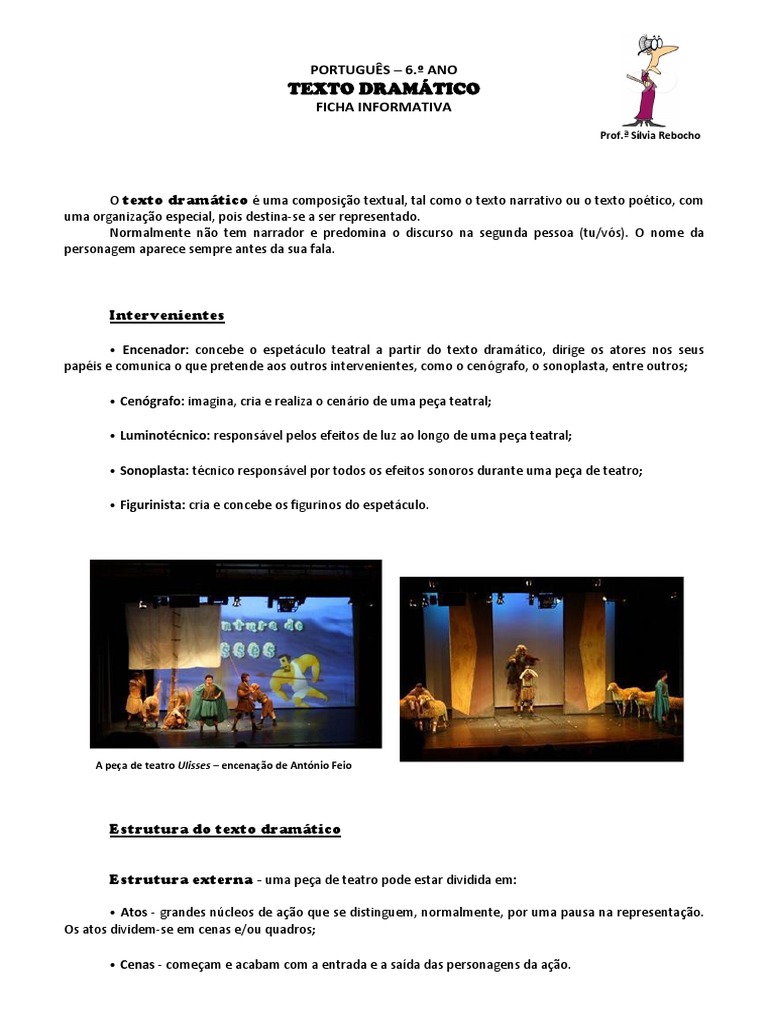 Texto Dramático | PDF | Ator | Teatro