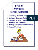 Step 4: Workbook: Resume Exercises