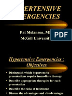 Hypertensive Emergencies