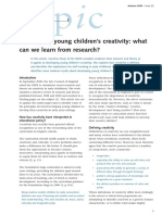 Developing young children's creativity