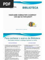 Você sabe consultar o acervo