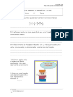 Numerador Denominador Termos de 1 Fracao