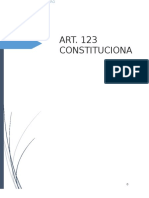 Art. 123 Constitucional