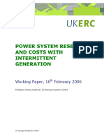 Power System Reserves and Costs With Intermittent Generation