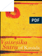 Vaisheshika Sutra of Kanada Debashish Chakrabarty