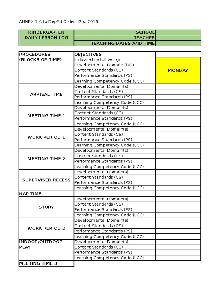 New DLL Format Teachers Quality Of Life