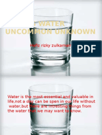 3 Facts Water Uncommon Unknown