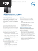 Precision t1600 Spec Sheet