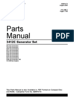 Caterpillar 3412c Generator Part Manual