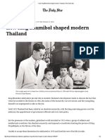 How King Bhumibol Shaped Modern Thailand