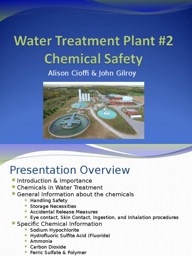 Water Treatment Plant Chemical Safety Presentation Complete Final 1