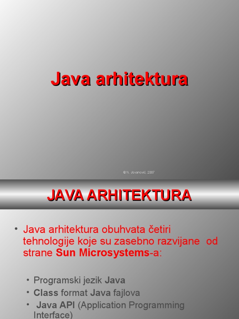 3 Java Arhitektura | PDF