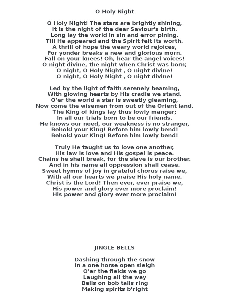 O Holy Night