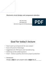 Electronic Circuit Design and Component Selection PDF