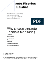 Concrete Flooring Finishes