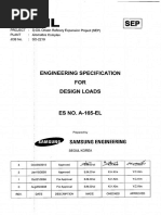 (A-165-EL) Eng'g Spec For Design Loads - Rev.3 PDF