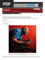 The Bicycle Problem That Nearly Broke Mathematics: Nature - News Feature