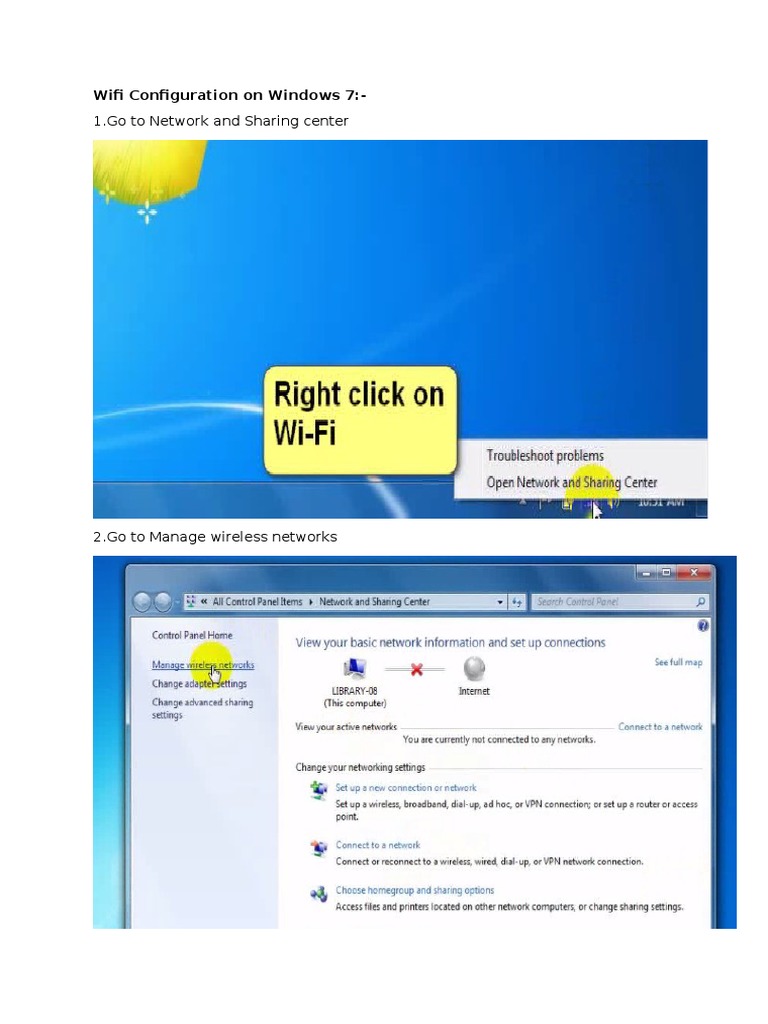 Windows 7 Proxy Server Connection | PDF