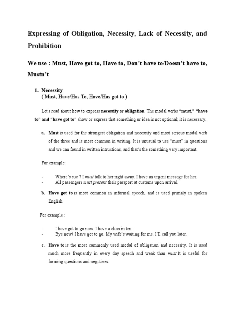 Modals Of Necessity Fix Perfect Grammar Grammatical Tense