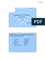 11V-Molekularna Simetrija I Hiralnost