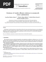 Existence of Weakly e Cient Solutions in Nonsmooth Vector Optimization