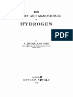 The Chemistry and Manufacture of Hydrogen - P. Litherland Teed (Edward Arnold, 1919)