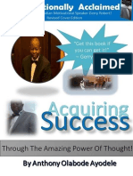 Acquiring Success Through The Amazing Power of Thought