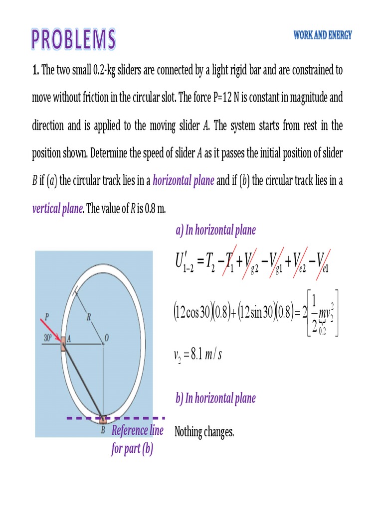 11P Work Energy Principle Friction Theoretical Physics