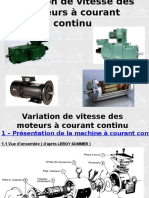 Variation de Vitesse Des Moteurs Courant Continu