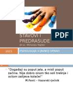 Stavovi I Predrasude - JU