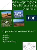Apresentação ensino fundamental Bioma e Vegetações