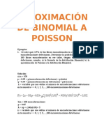 Aproximación de Binomial A Poisson