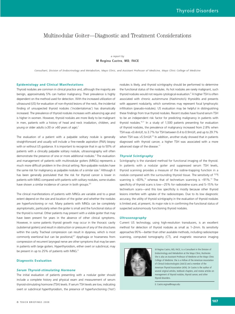 Multinodular Goiter-Diagnostic and Treatment Considerations: Thyroid ...