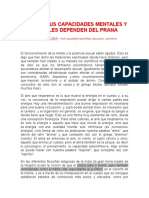 Cómo el prana determina tus capacidades mentales y sexuales