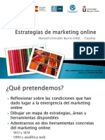 Ponencia Estrategias de marketing Online