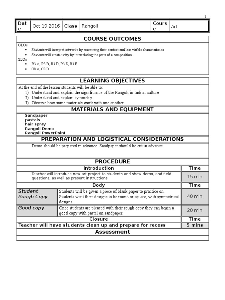 Oct 19 Art | PDF | Language Arts & Discipline