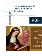 Las Siete Gracias Que La Virgen María Le Dió A Santa Brígida
